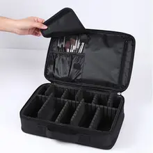 Women High Quality Professional Makeup Organizer Makeup Brush Bag Case Cosmetic Bag Large Capacity Storage Bag Art Tool Box