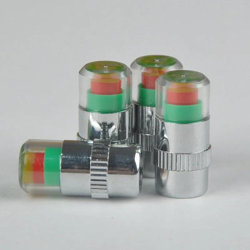 

4PCS/lot Car Auto Tire Pressure Indicator Air Pressure Valve Stem Caps Sensor Indicator Alert Direct Visualization FYHM557