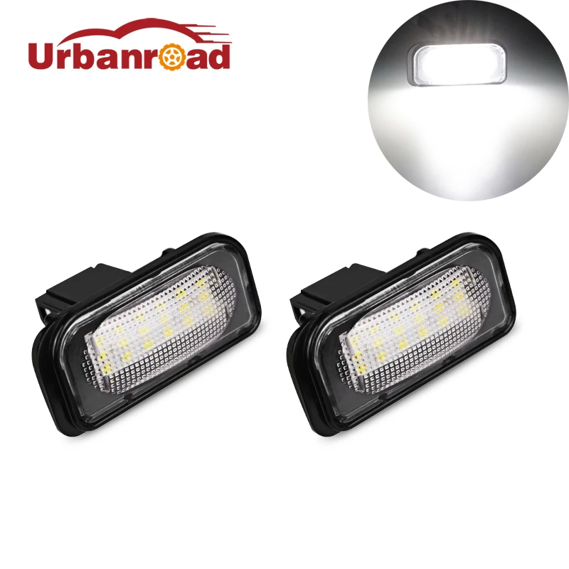 Fishberg 2 шт. 18SMD 2835 Светодиодная лампа для номерного знака benz белого светодиодного