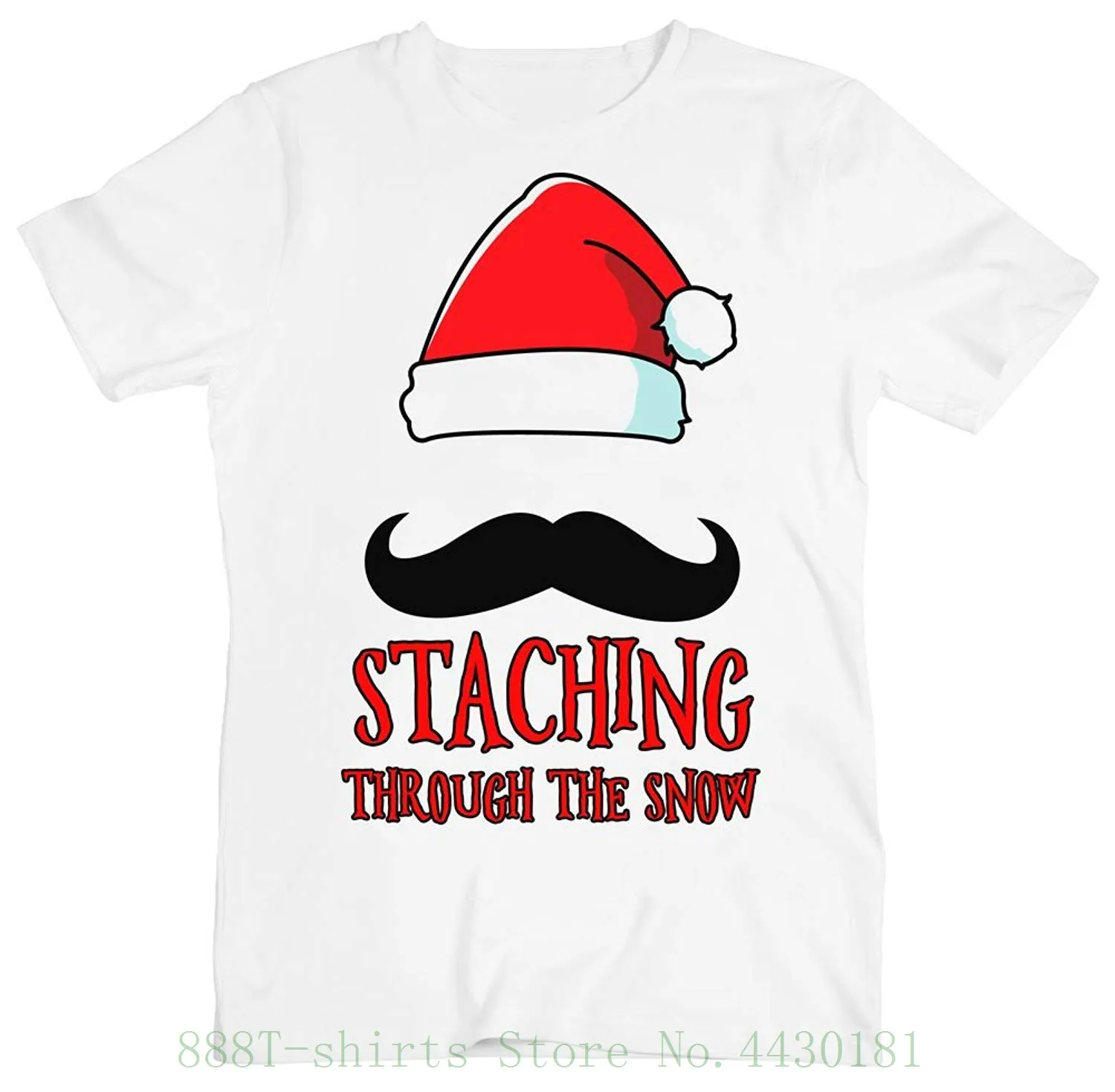 Moustaching Through The Snow Funny Christmas Hat Design Men's T Shirt Pour Hommes Men Clothing Plus Size S M L Xl Xxl Moustaching Through The Snow Funny Christmas Hat Design Men's T Shirt Pour Hommes Men Clothing Plus Size S M L Xl Xxl