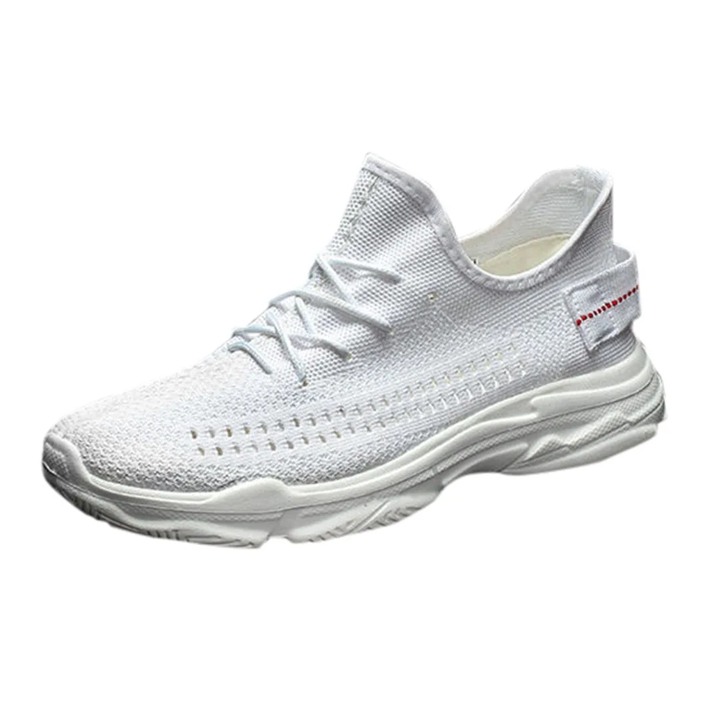 

SAGACE Men Mesh Shoes Breathable Lightweight Lace-up Men's Casual Shoes High Quality Zapatillas Hombre Fashion Male Sneakers