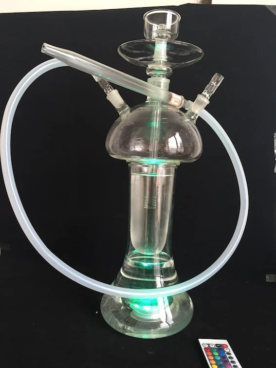 Shisha Hight Quality chicha Borosilicate Glass hookahs With Led Light