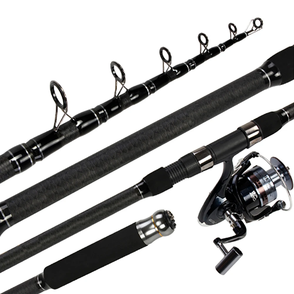 

Kactzd Carbon Casting Spinning Fishing Rod XH Portable Distance Throwing Rod Casting Lightweight Toughness Spinning Rods