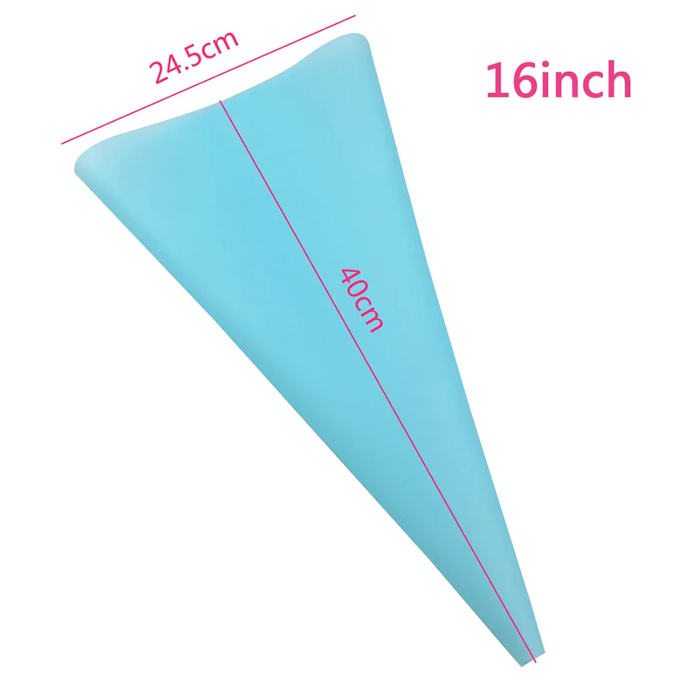 57PCSSet 4Size Silicone Icing Piping Cream Pastry Bag+48x Stainless Steel Nozzle Tips+5x Converter DIY Cake Decorating Tools (13)