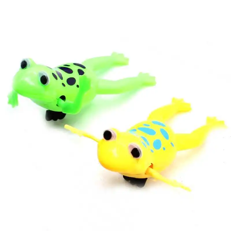 Милые животные, крепкие плавательные лягушки, расслабляющая заводная лягушка, игрушка на батарейках, бассейн, ванна, детская игрушка, заводная игрушка для детей - Цвет: Frog random 1