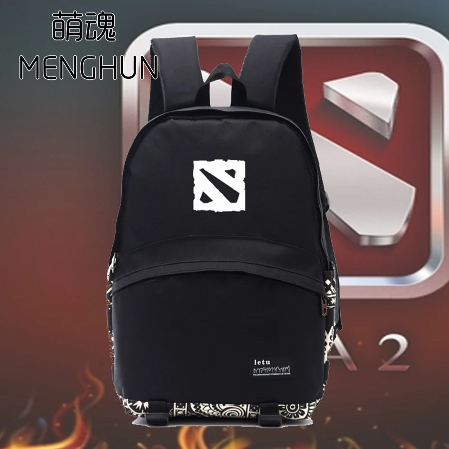  Dota/Dota 2 game fans backpack Red Dota logo printing backpack for school student TI championship s
