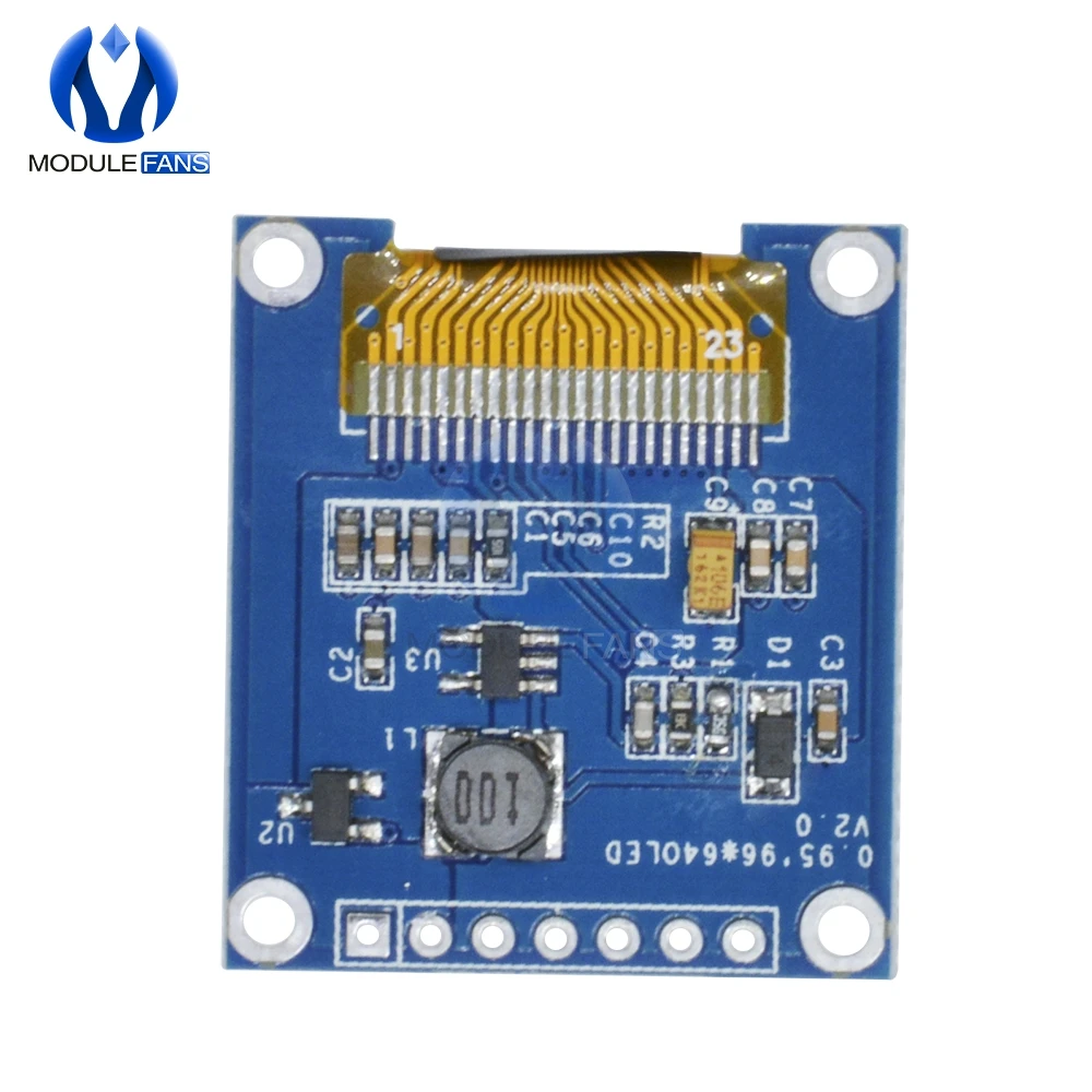 OLED дисплей модуль 0 95 дюймов 7pin полный цвет 65K ssd1331 3 v 5v серийный SPI маленький LCM для