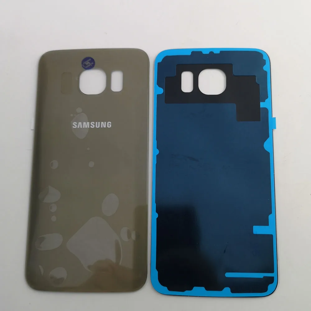 S6 Rear Housing Case For Samsung Galaxy S6 G920 G920F SM-G920F G9200 3D Glass Battery Back cover+ Adhesive Sticker