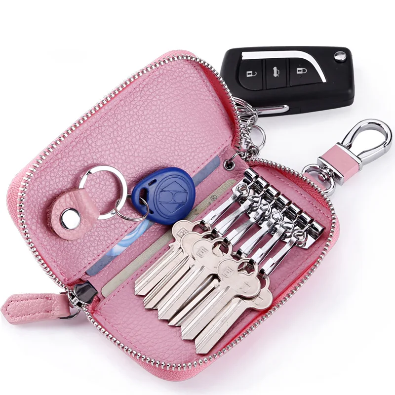 New Arrival Genuine Leather Men/Women Car Key Holders Housekeeper