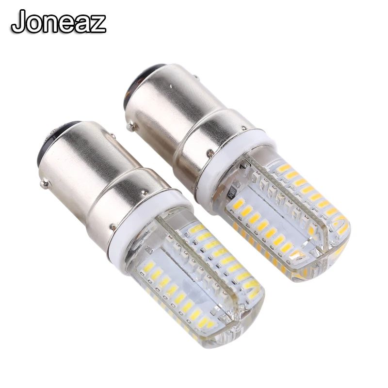 

Joneaz 4x bombillas led dimmer bulb light B15 110v 220v 6 watt super bright silicone corn bulbs dimmable small 3014 64 lighting