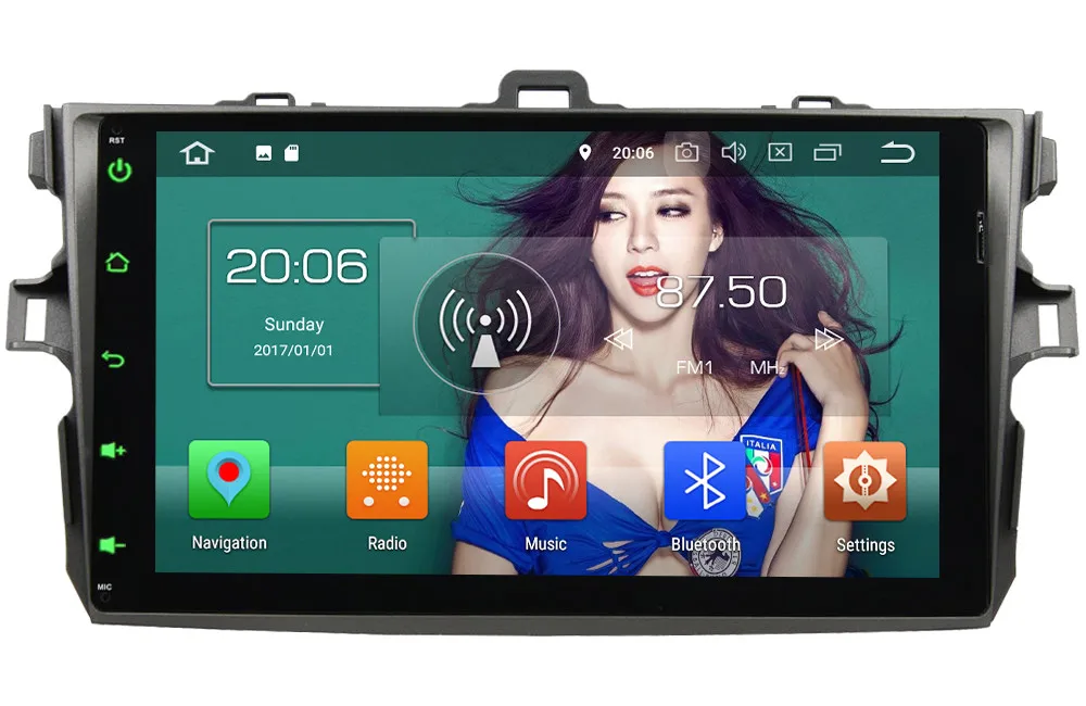 Cheap 9" IPS Octa Core 4G Android 8.1 4GB RAM 64GB ROM RDS BT Car DVD Multimedia Player Autoradio Stereo For Toyota Corolla 2006-2011 0