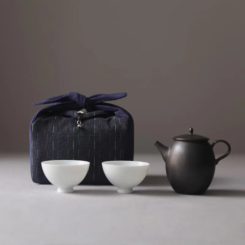 Креативная розовая чайная посуда, сумка для хранения, утолщенные хлопковые и льняные пакетики, чайный набор, аксессуары, чайный горшок/чайная банка/чайная чашка, посылка для удобной переноски
