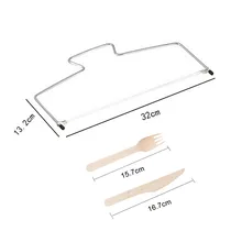 Хлеборезка двухлинейный нож для нарезки торта ломтик слоистые Инструменты для выпечки Регулируемый Хлеборезка Аксессуары для выпечки гаджет
