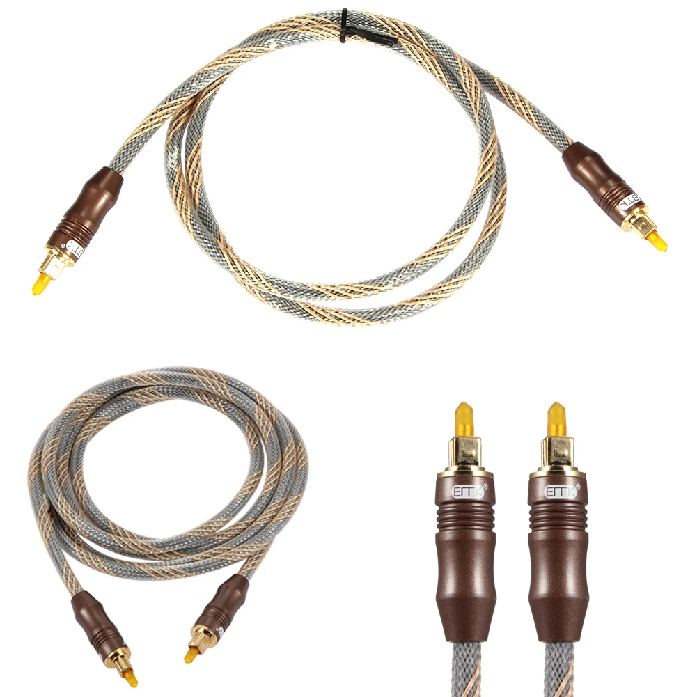 

1m, 2m, 3m OD6.0 Digital Optical Audio Cable Fiber Optic Cable Toslink Cable Male to Male For DVD, VCR, CD, MINI Disc