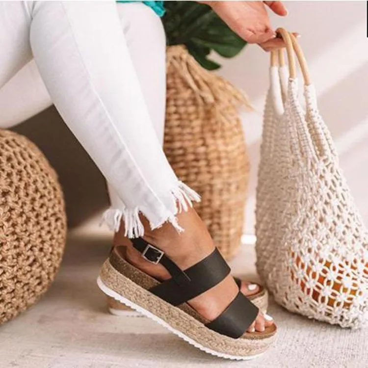 

2019 Summer Fashion Women Sandals Platform Wedges Shoes High Heels Sandals 2019 Flip Flop Chaussures Femme Platforms Sandalias