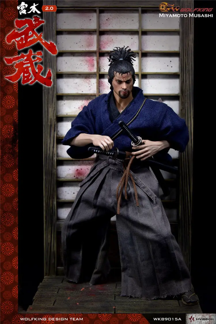 WOLFKING WK89015A 1/6 Miyamoto Takehide 2,0 Коллекционная фигурка для фанатов праздничный подарок дешевая стоимость доставки