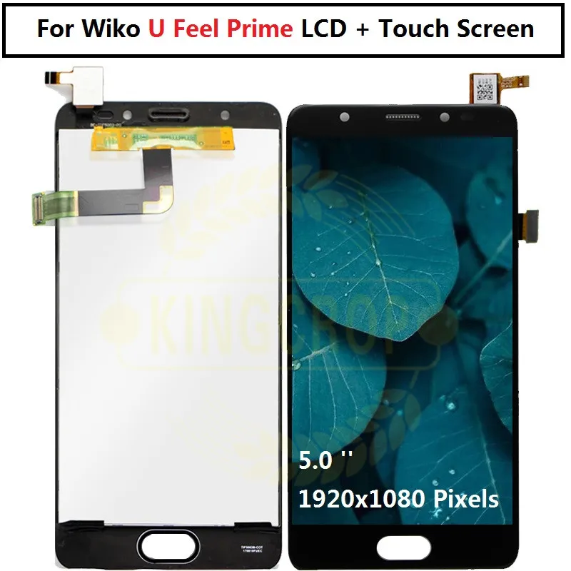 100% оригинальный тест для 5 0 &quotWiko U Feel Prime LCD дисплей + сенсорный экран дигитайзер wiko