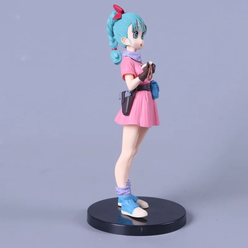 Аниме Dragon Ball Z Bulma розовая юбка для поиска. Фигурка DBZ Гоку друг ПВХ Коллекция Модель 14 см