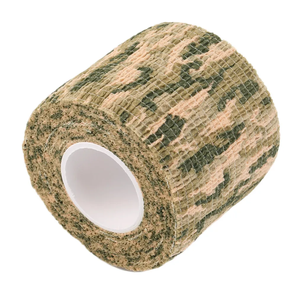 New 1 Roll Men Army Adhesive Camouflage Tape Stealth Wrap Outdoor Hunting drop shipping