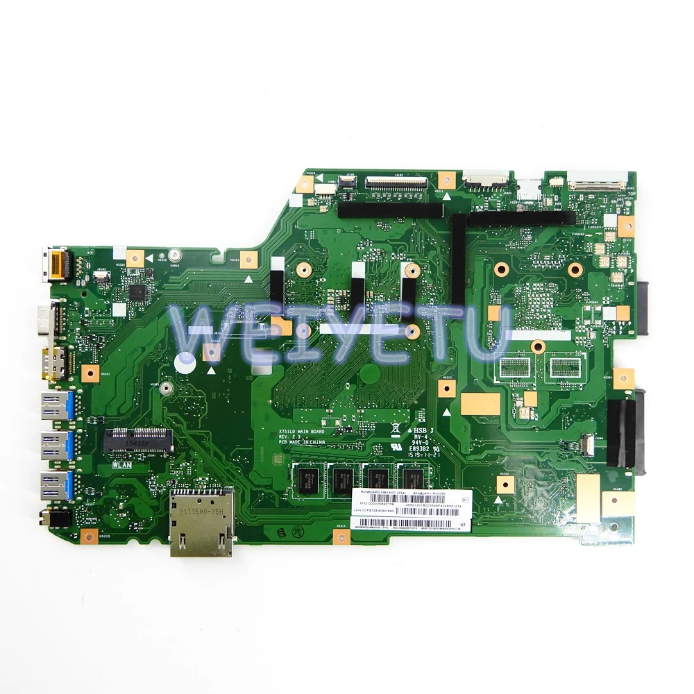  X751LA motherboard REV2.3 For ASUS X751L K751L K751LD R752L R752LD R752LN X751LD X751LX X751LD I5-5