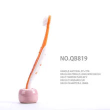 Детская зубная щетка для ухода за мехом полости рта с милой мультяшной ручкой с кошкой, Детская старше 3 лет разных цветов