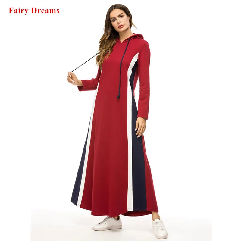 

Maxi Dresses Muslim Hoodie Bangladesh Dubai Abaya Plus Size Robe 4XL Women Turkish Kaftan Islamic Clothing Casual Long Dress