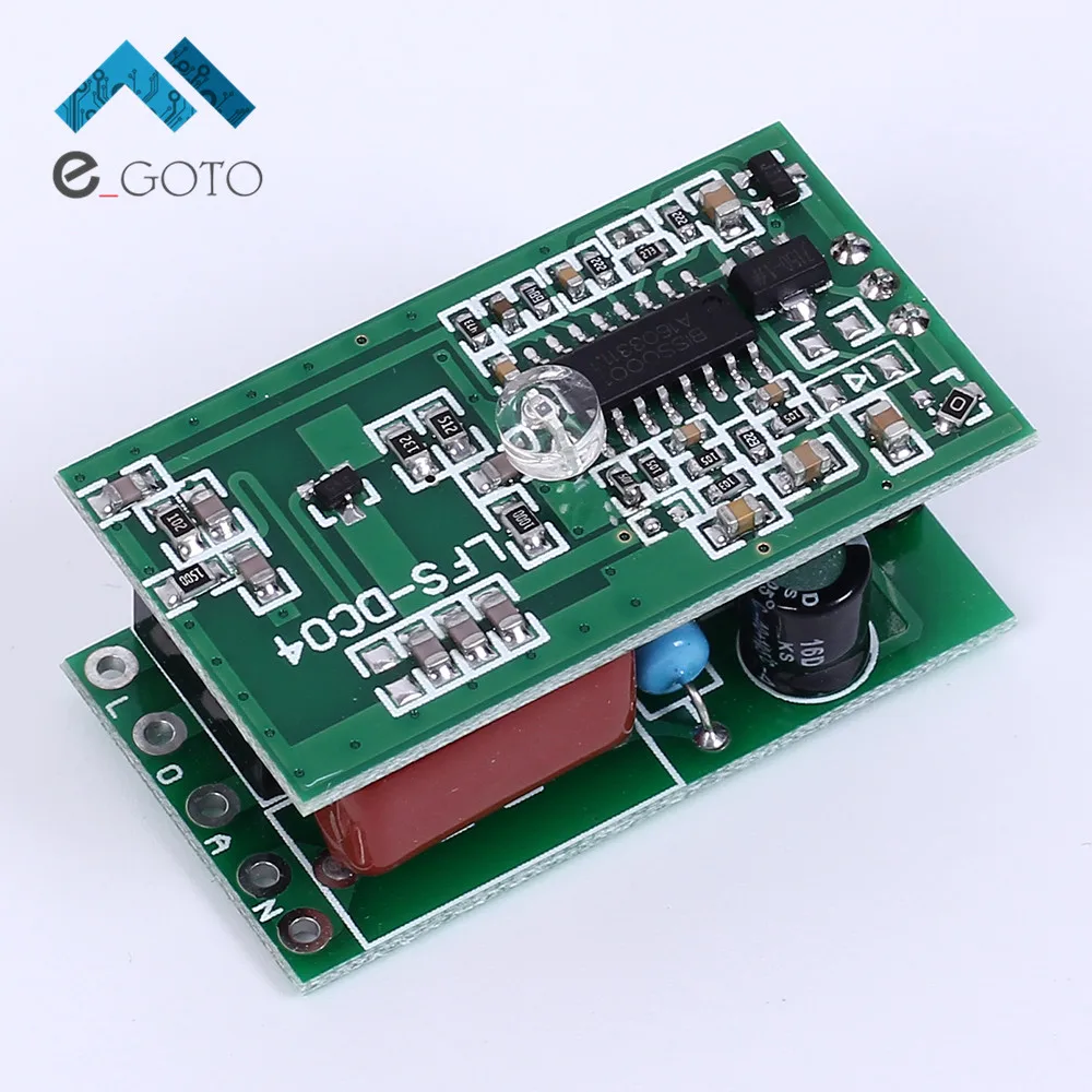 2.7G Microwave Radar Sensor Switch Module Induction Switch 2.7GHz High Power 220V 360 Degree 5
