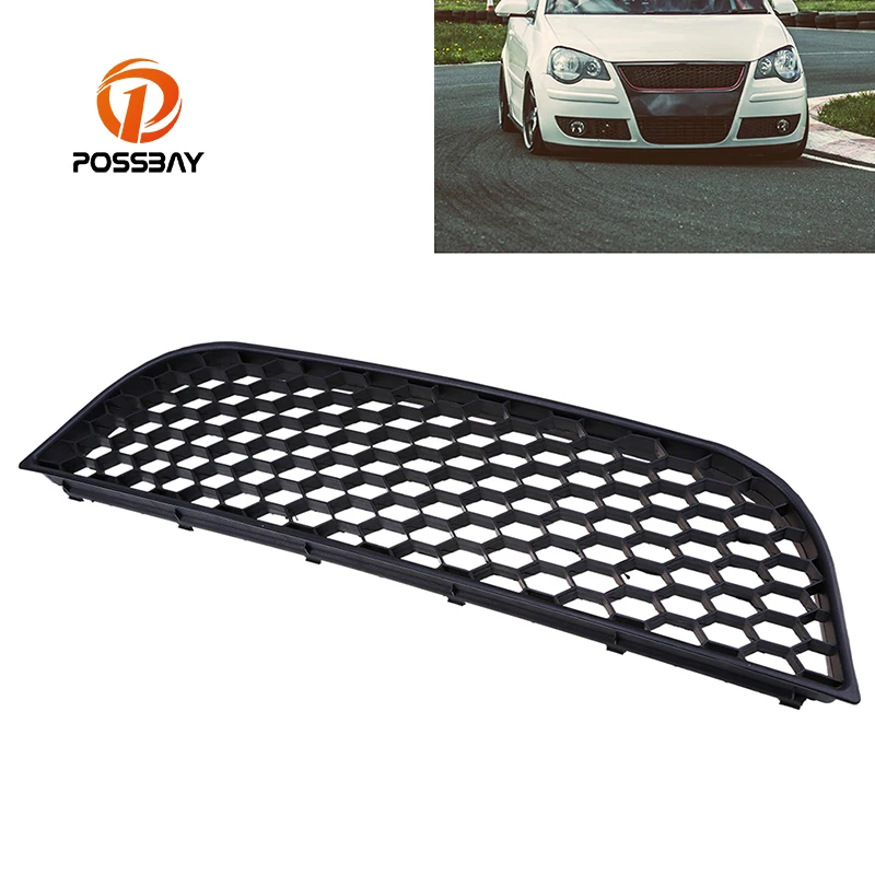 

POSSBYA 1 Pcs Car Replacement Front Center Bumper Lower Cover Fit for VW Polo MK4 9N3 2005/2006/2007/2008/2009 Front Grille