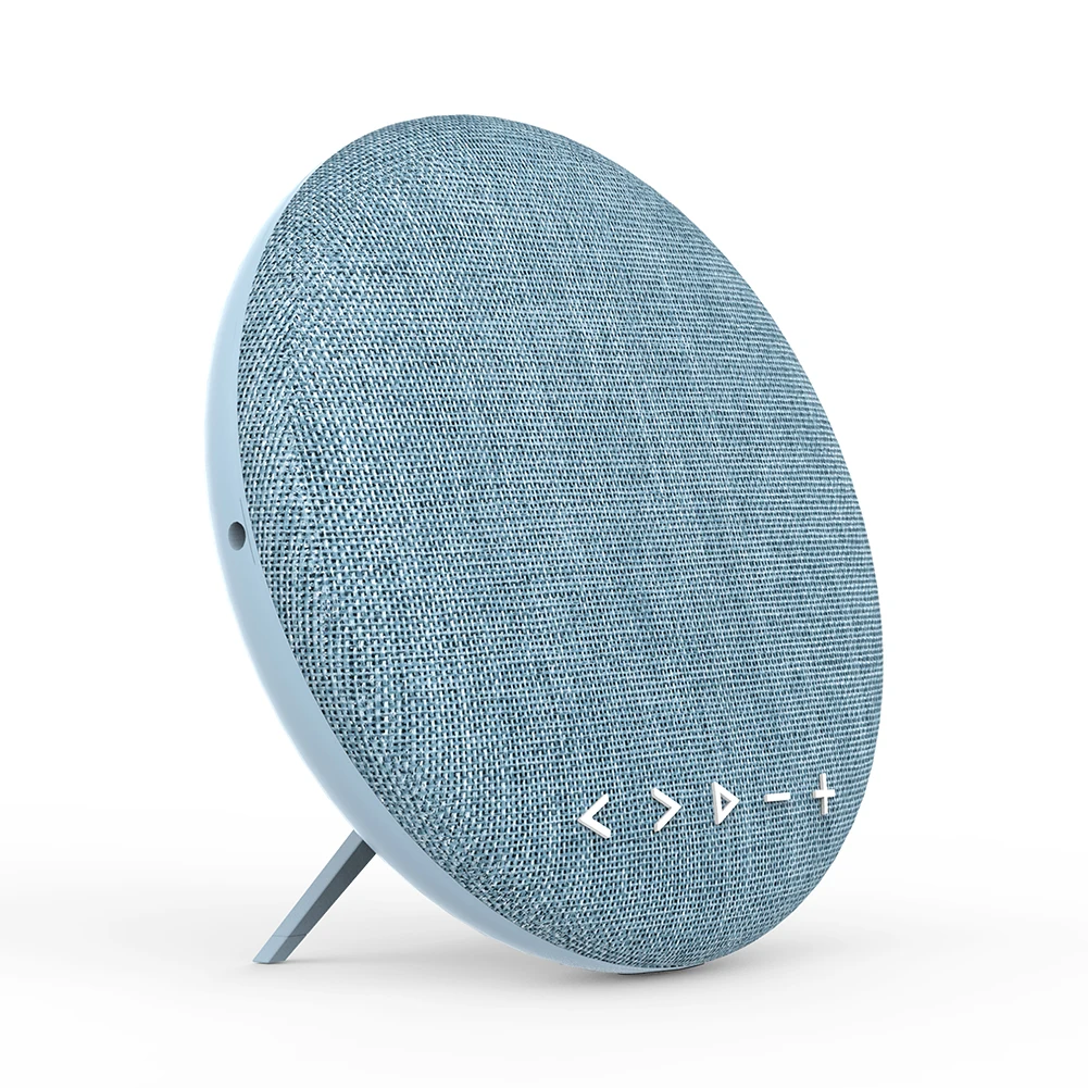 בד באיכות גבוהה עגולה שולחן העבודה רמקול ידי Bluetooth האלחוטית נייד אמנות עיצוב חדש כרטיס TF תמיכת רמקולים וופר