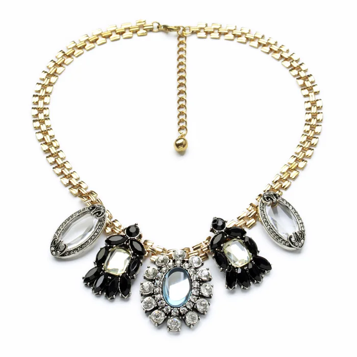 

Factory Wholesale Hot Sale Free Shipping Costume Crystal Choker Necklace Chain Perfume Women