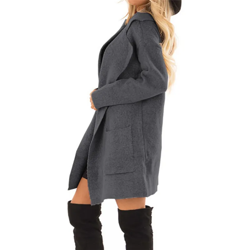 Fashion coats and jackets women winter ladies coats Open Front Long Sleeve Coat Jacket Parka Outwear Cardigan Coat Tops O15#N (11)