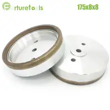 1pc Full rim 3# diamond wheel for glass edger straight line machine Dia175x8x8 Inner Diameter 12/22/50 grit 240# BL012