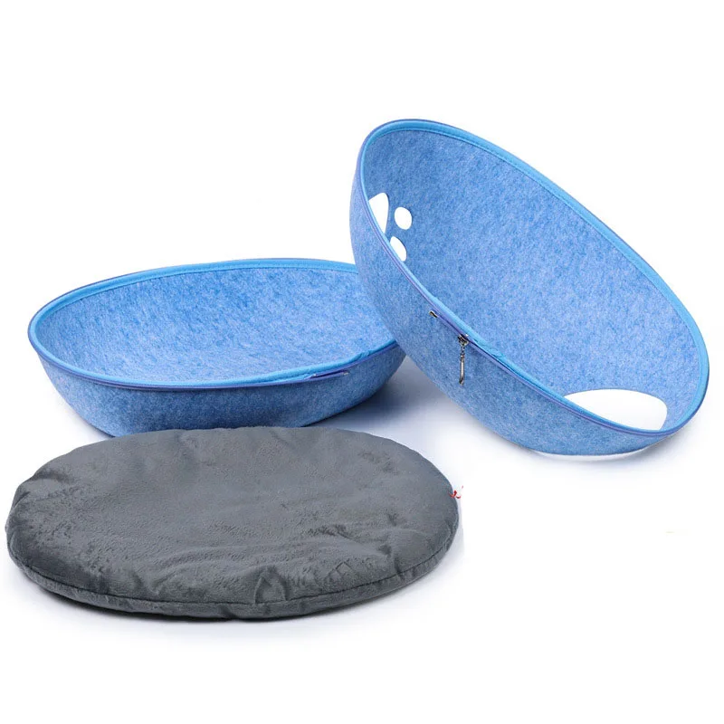 Portable Cat House Cave Sleeping Bag Zipper Egg Shape Felt Cloth Pet House Nest All Season Use Dog Cat Bed Comfortable Portable Cat House Cave Sleeping Bag Zipper Egg Shape Felt Cloth Pet House Nest All Season Use Dog Cat Bed Comfortable