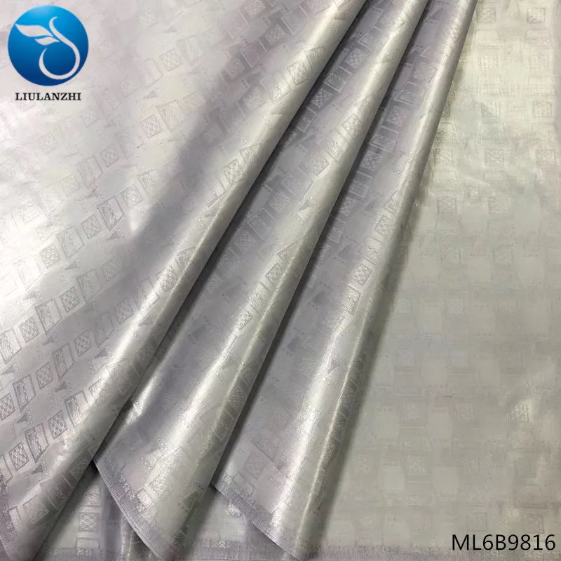 LIULANZHI bazin riche Сделано в Китае случайный узор дизайн Африканский riche 5 ярдов ML6B98