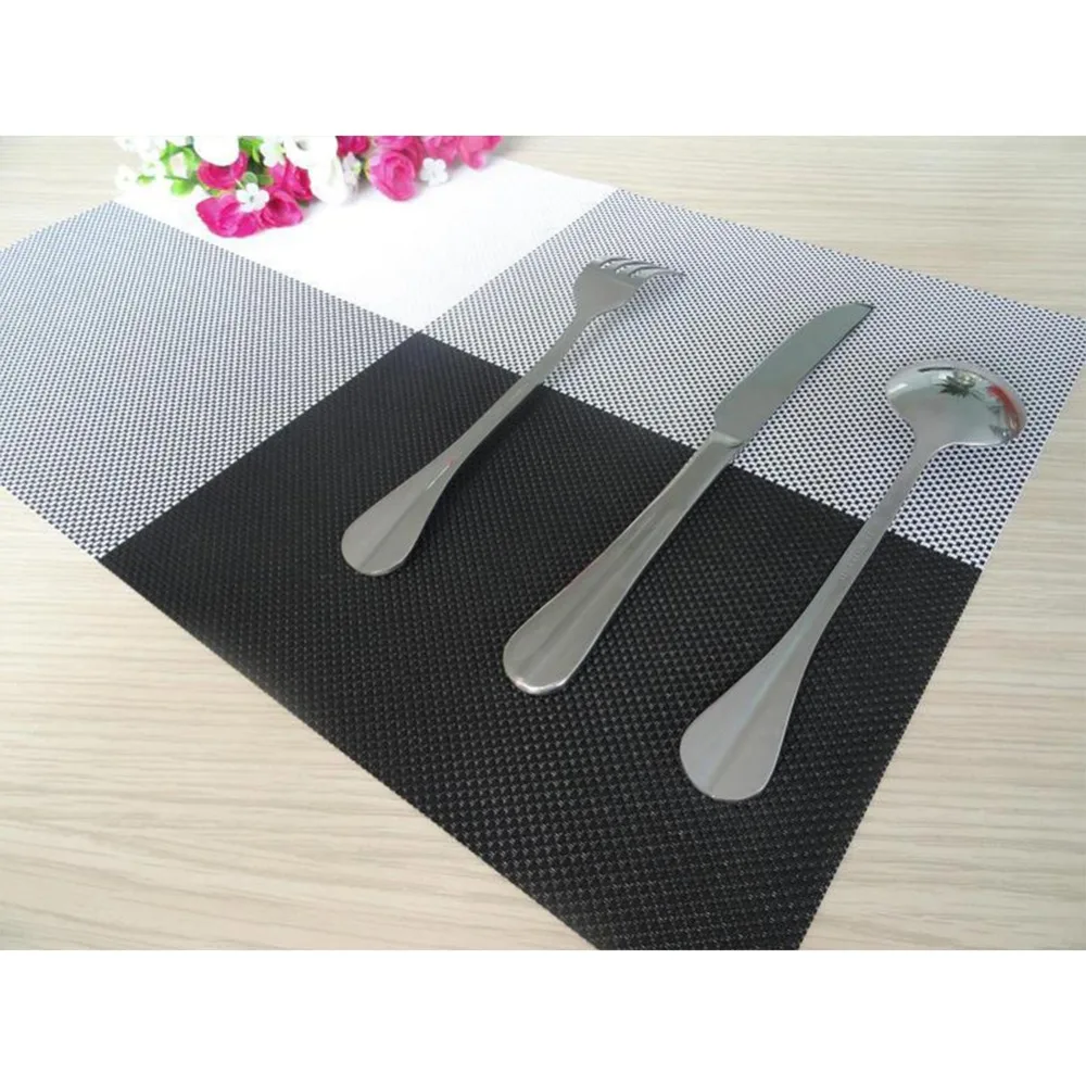 1Pc Home Table Decoration Accessories Heat insulated Tableware PVC