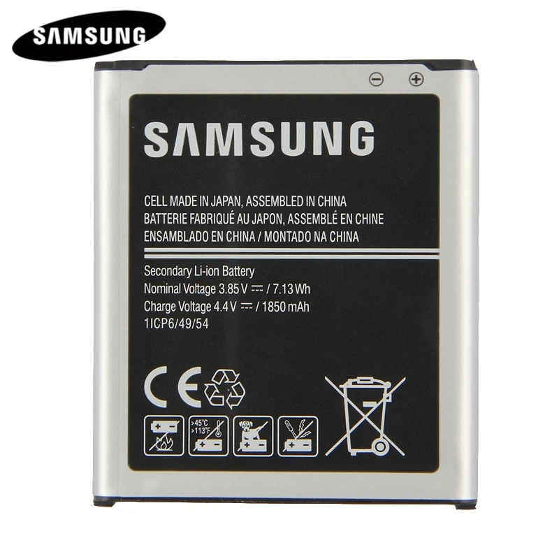 100% Оригинальный аккумулятор EB BJ100CBE BJ100BBE для Samsung Galaxy J1 j100 J100F J100D J100H J100FN J100M NFC 1850
