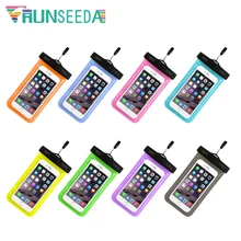 Чехол для плавания Runseeda, герметичный, для смартфона, водонепроницаемый, универсальный, для мобильного телефона, для шеи, чехол для пляжа, дайвинга, серфинга, чехлы для хранения