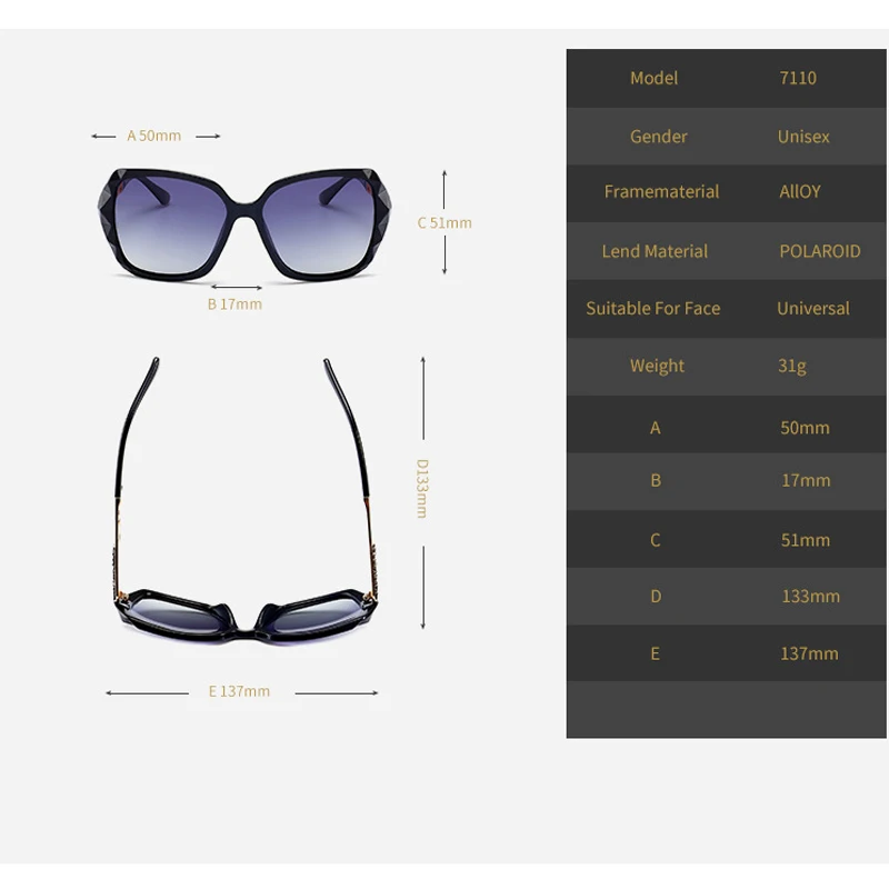 KEITHION Oversized Polarized Sunglasses Women Fashion Sun Glasses Lady Brand Designer Vintage Shades Gafas Oculos de sol UV400