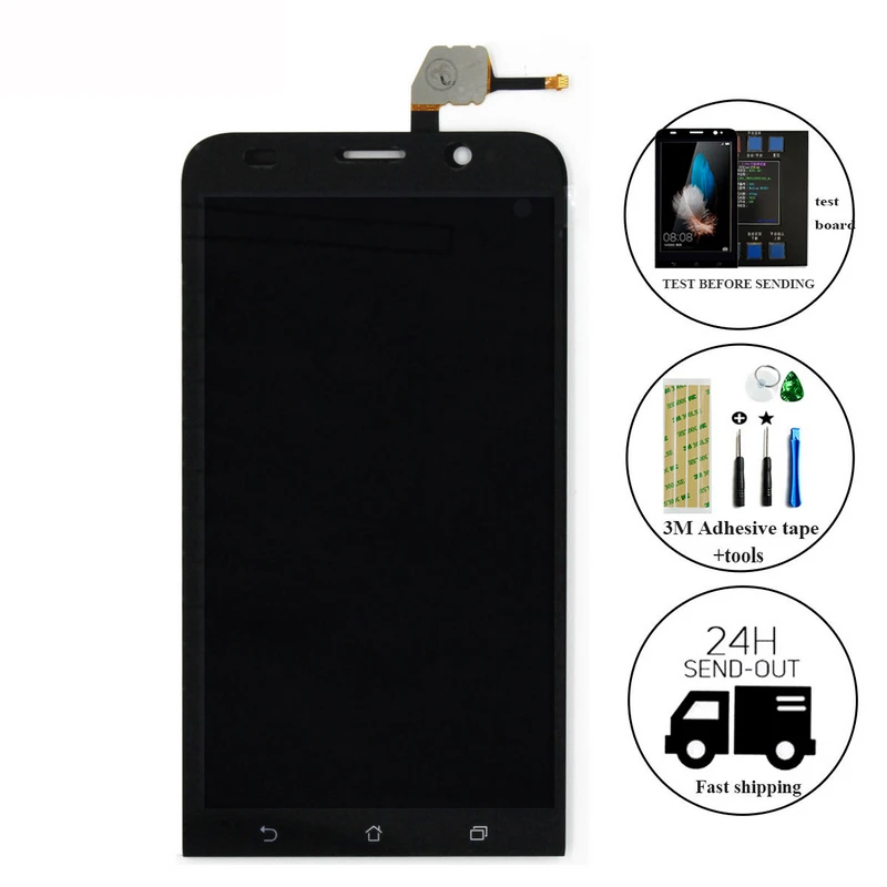 

High Quality Black LCD Display Touch Screen Digitizer Assembly With Tools Accessories For Asus Zenfone 2 ZE551ML