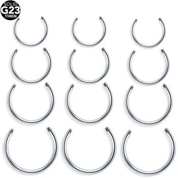 

G23 Titanium Nose Piercing Accessories 14/16G Tragus Labret Replacement Piercing Post Only No Ends Gauges Body Jewelry