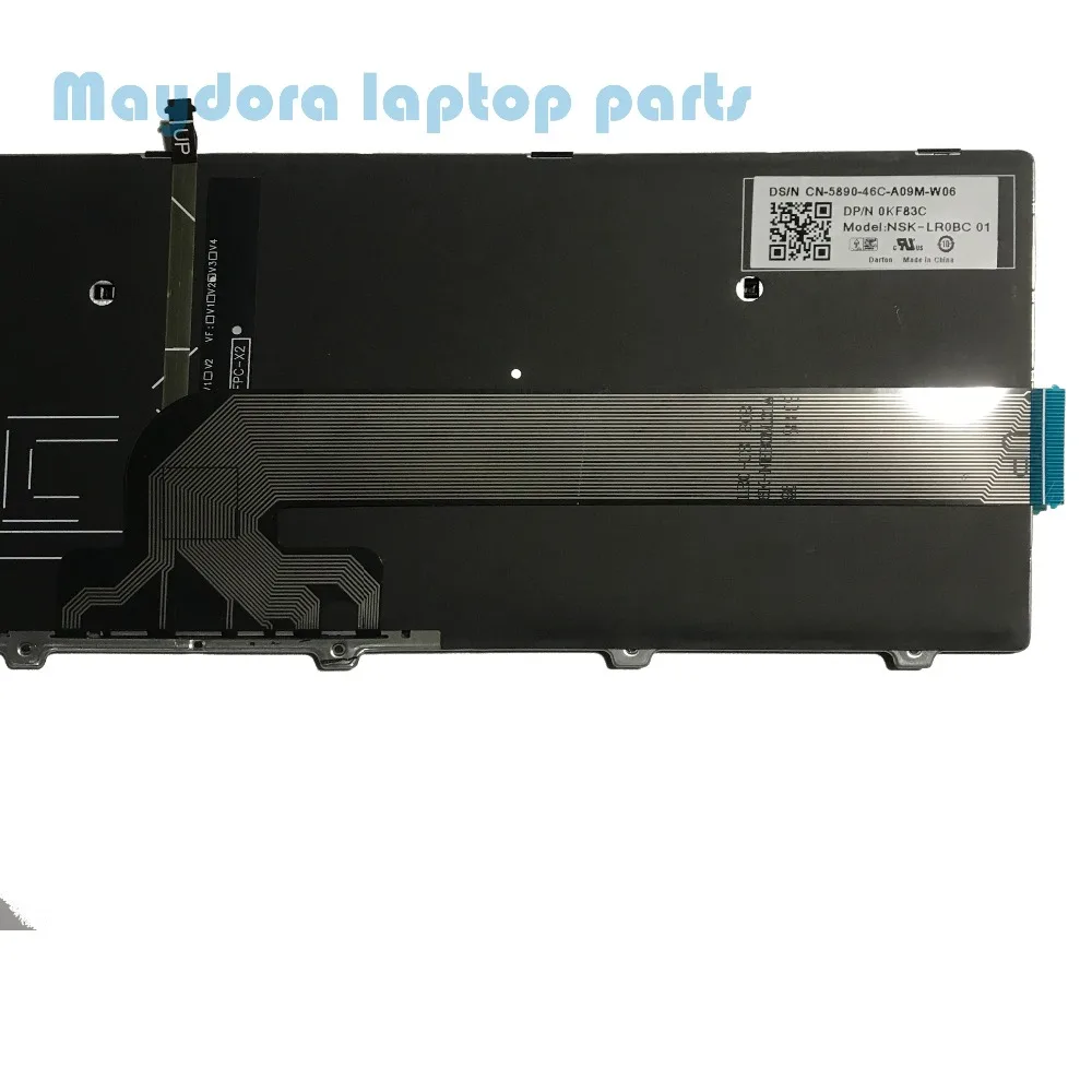 Для Dell Inspiron 15 5551 5552 5555 5558 5559 игровая 15 7559 7558 7552 7553 5577 раскладка клавиатуры США с красной подсветкой клавиатуры