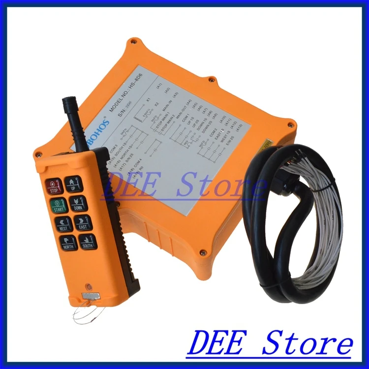 

2 Speed 1 Transmitter 6 Channels Truck Hoist Crane Winch Radio Remote Control Push Button Switch System Controller