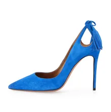 Amourplato Women’s Pointed Toe Stiletto High Heel Pumps with Elegent Tassels Cut Out Style for Party Dress Fashion Shoes Colors