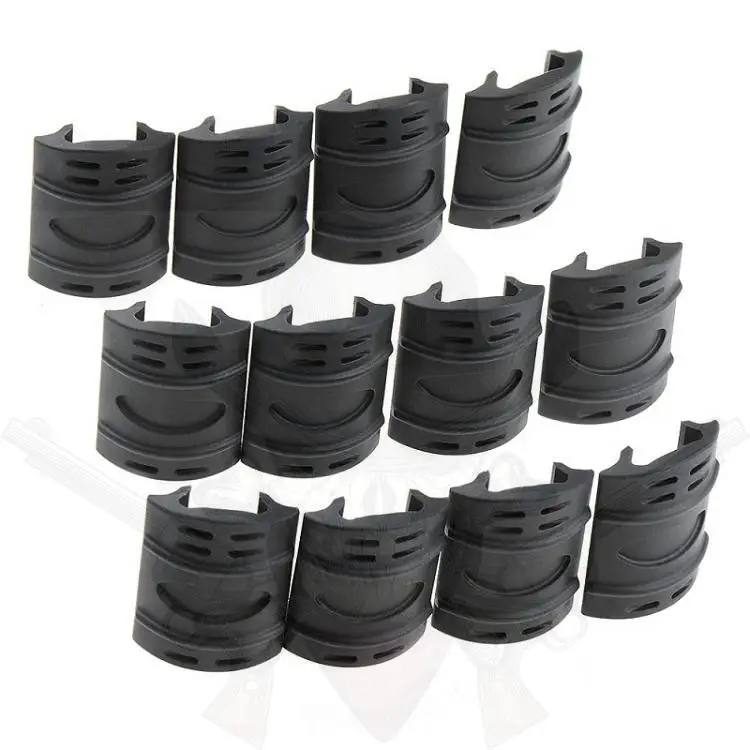 Tactical Airsoft ar 15 accessories 12pcs rubber Picatinny Ladder Rail Panel Handguard Protector Resistant Cover for hunting (8)