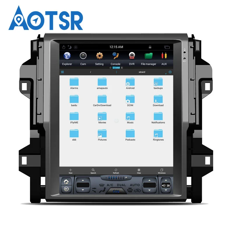 Top Vertical screen IPS PX6 4+64GB Android 8.1 Car DVD player For toyota fortuner 2016+ radio Multimedia stereo unit buit-in Carplay 2