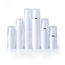 50 мл пустой пластиковый безвоздушный контейнерный насос для крем для ухода за кожей упаковка, 1,7 унций вакуумные косметические бутылочки botellas plastico