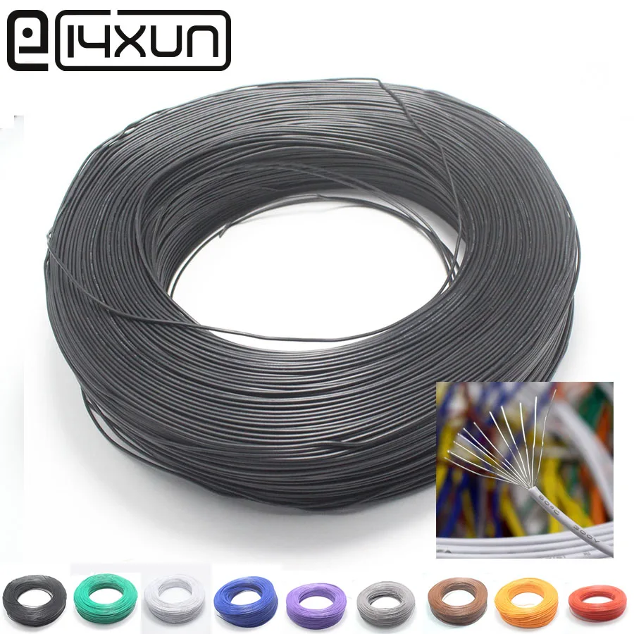 

EClyxun UL1007 24AWG 1.4mm2 11Pin PVC Electronic Cable 11x0.13TS 300V 0.45A Tinned Copper Wire UL Certification for Equipment