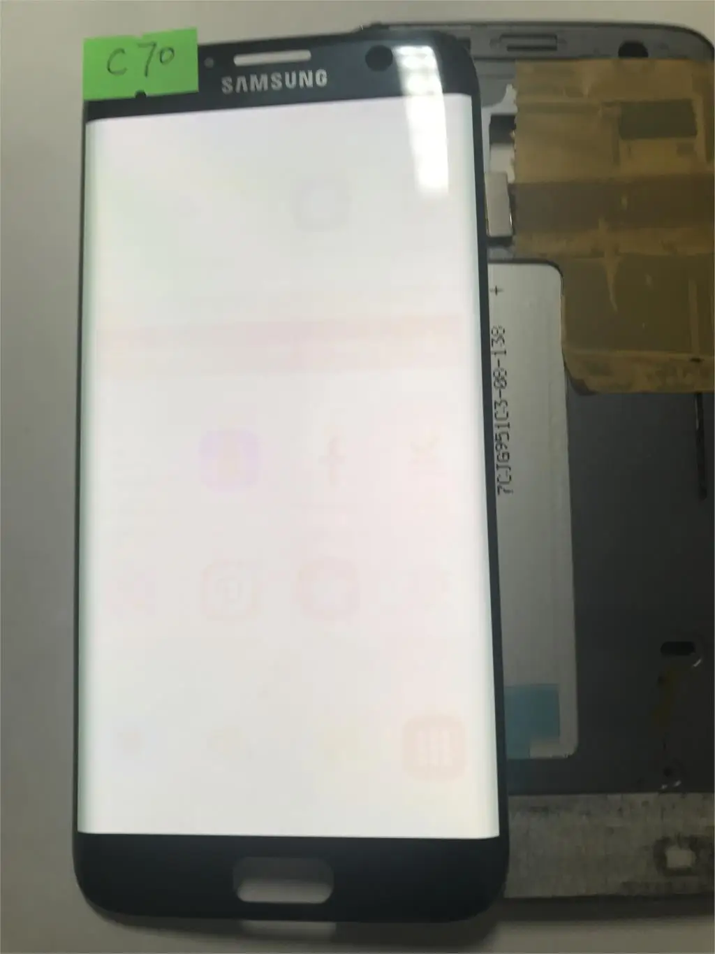 

NO.M45 For Samsung S7 Edge G935F G935A G935FD Defect Lcd Display With Touch Screen Digitizer 5.5'' Super AMOLED Gold
