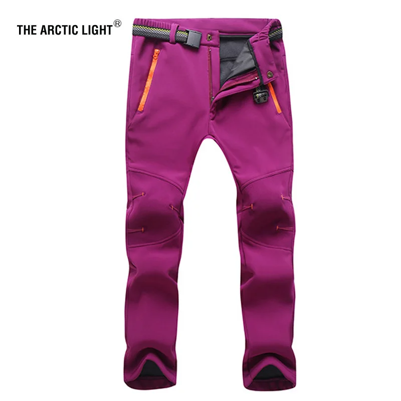 El Ártico luz del invierno de las mujeres senderismo Camping senderismo esquí pantalones de escalada interior polar mantener caliente al aire libre Deporte Pantalones de deporte