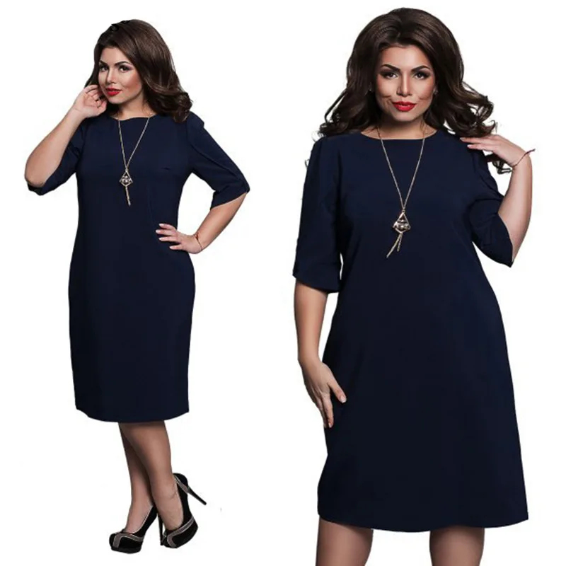 plus size wear to work dresses